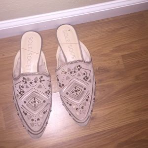 Sole society nude mules